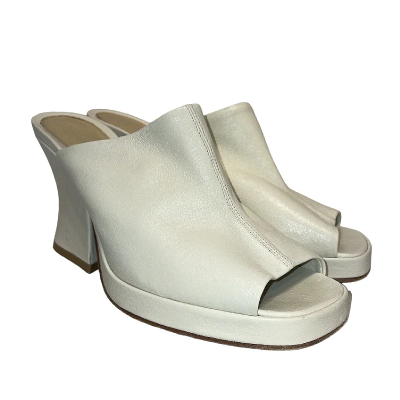 BOTTEGA VENETA/Heels/EU 39/Leather/CRM/Platform Leather