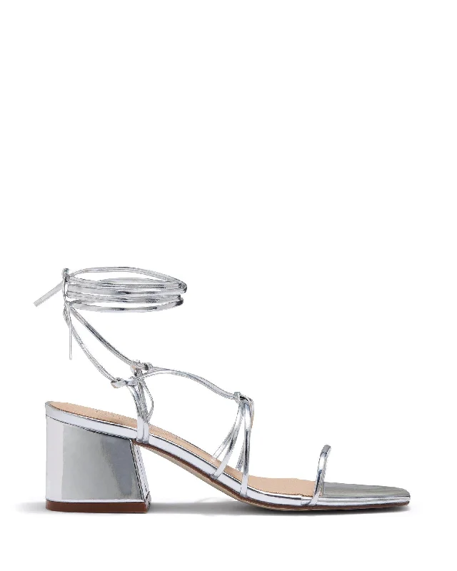 Ariva Heel Silver Metallic