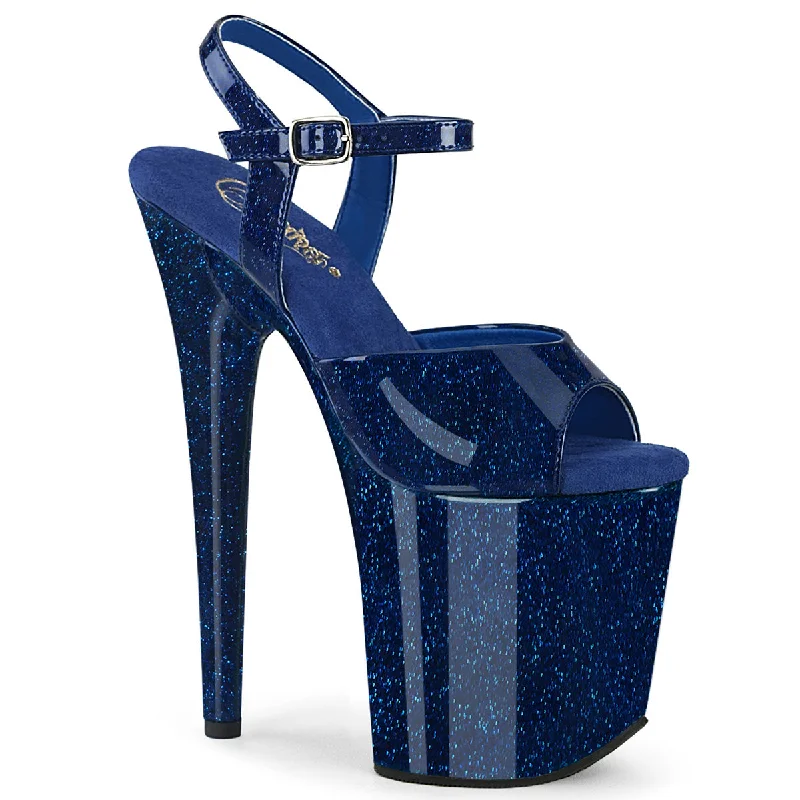 Navy Blue Glitter Pat/Matching