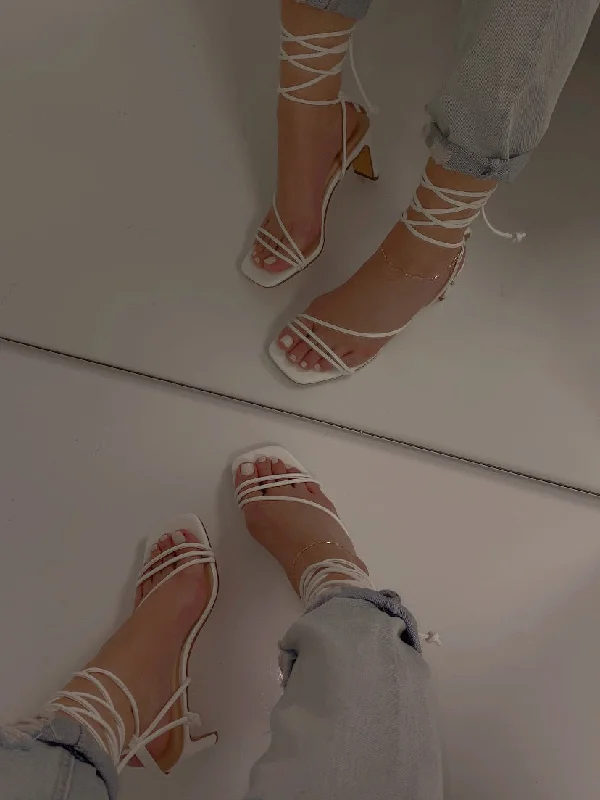 Nyra Heel - White