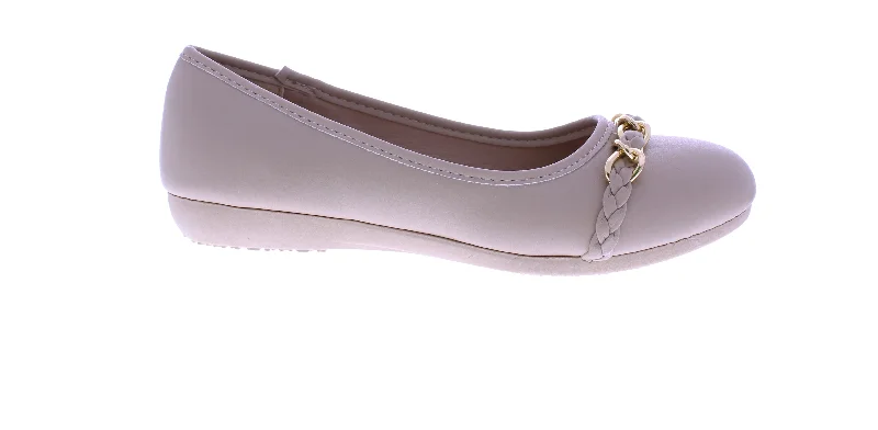 Women Platform Ballerina with Braid