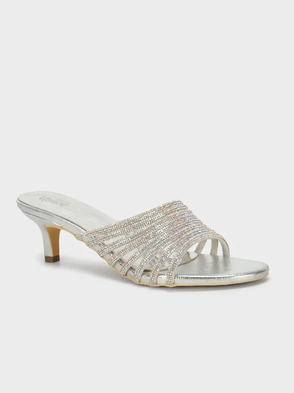 Womens "OBERON" Stylish Diamante Sandals