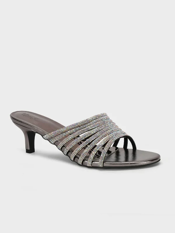 Womens "OBERON" Stylish Diamante Sandals