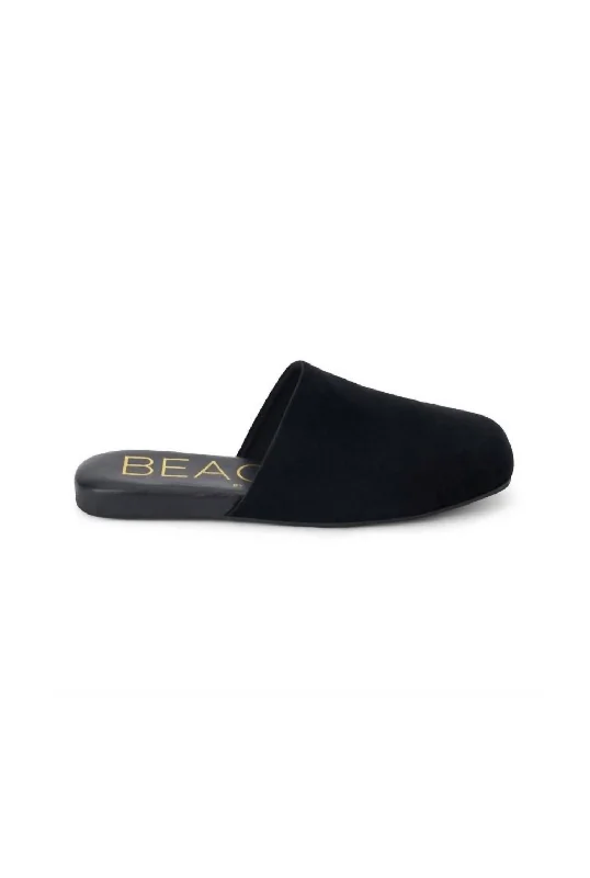 Women's Pallenberg Slides In Black Velvet