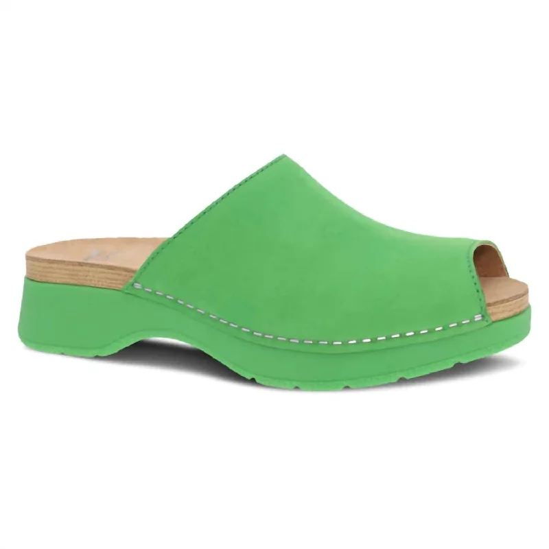 Women's Ravyn Peep Toe Mule In Lime