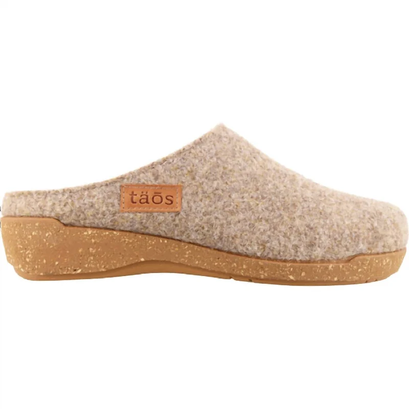 Women's Woollery Wool Clog In Warm Sand